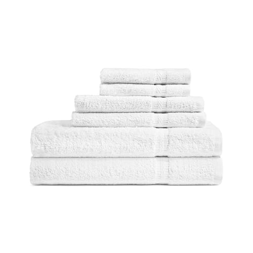 Grand Royal II Hand Towel, Cotton Dobby Border, 16x27, 3.0 lbs/dz, White